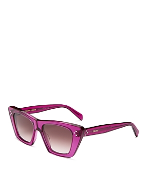 Celine Women's Cat Eye Sunglasses, 51mm In Violet/violet