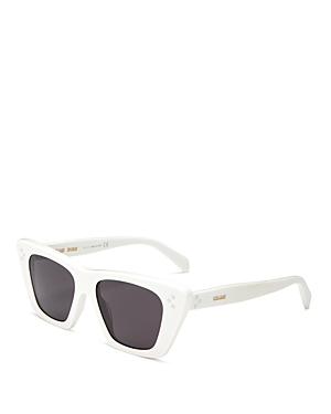 Celine 51mm Cat Eye Sunglasses In White