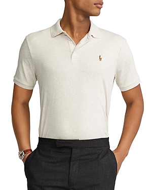 Shop Polo Ralph Lauren Classic Fit Soft Cotton Polo Shirt In American Heather