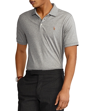Shop Polo Ralph Lauren Classic Fit Soft Cotton Polo Shirt In Steel Heather