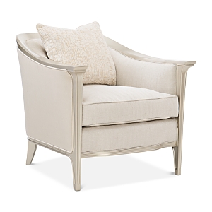 Caracole Eaves Drop Accent Chair In Ivory