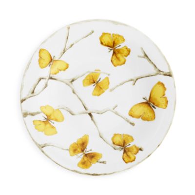 Butterfly Ginkgo Gold Salad Plate