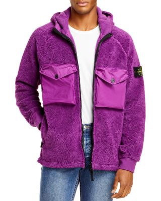 Stone island magenta hoodie sale