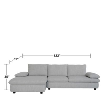 Mason 2-Piece Fabric Sectional