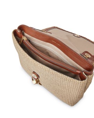 即発！レベッカミンコフ Medium Edie Raffiaチェーン藁バッグ 即発！レベッカミンコフ Medium Edie Raffiaチェーン藁バッグ