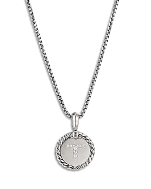 David Yurman Sterling Silver Cable Collectibles Initial Charm In T