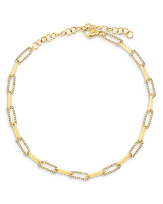 Bloomingdale's Diamond Link Bracelet in 14K Yellow Gold, 0.50 ct. t.w ...