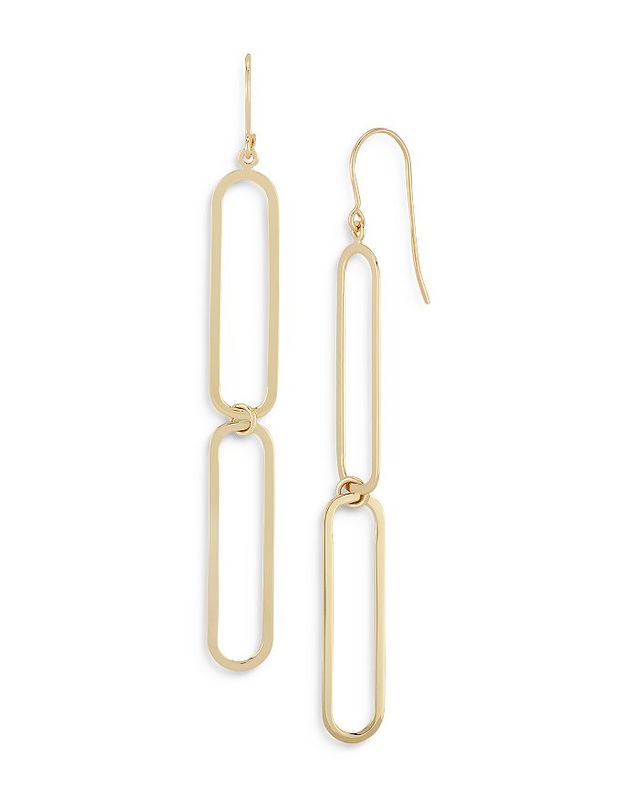Bloomingdale's - Paper Clip Drop Earrings in 14K Yellow Gold - 100% Exclusive