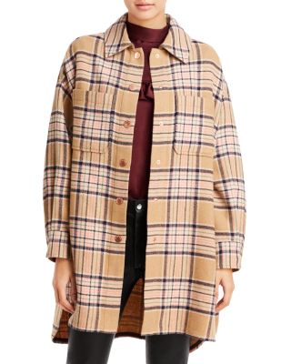 chloe plaid coat