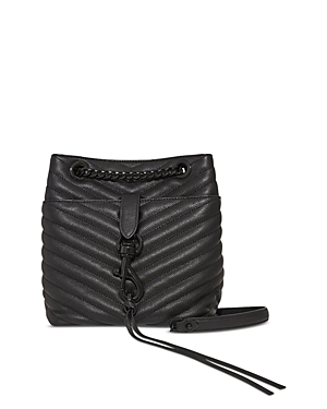 Rebecca Minkoff Edie Quilted Leather Bucket Crossbody