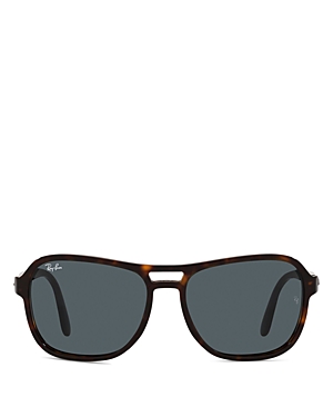 Ray Ban Ray-ban Square Sunglasses, 58mm In Havana/blue