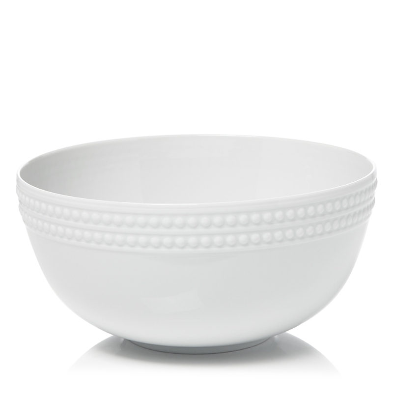 L'objet Perlee White Serving Bowl In White