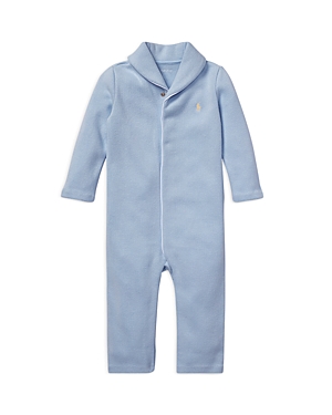 Ralph Lauren Boys' Shawl Neck Coverall - Baby In Blue