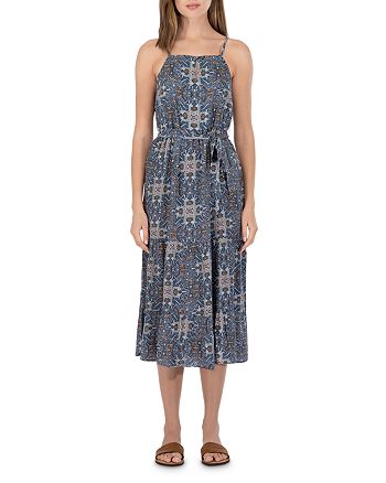 B Collection by Bobeau Printed Tiered Tank Midi Dress | Bloomingdale's