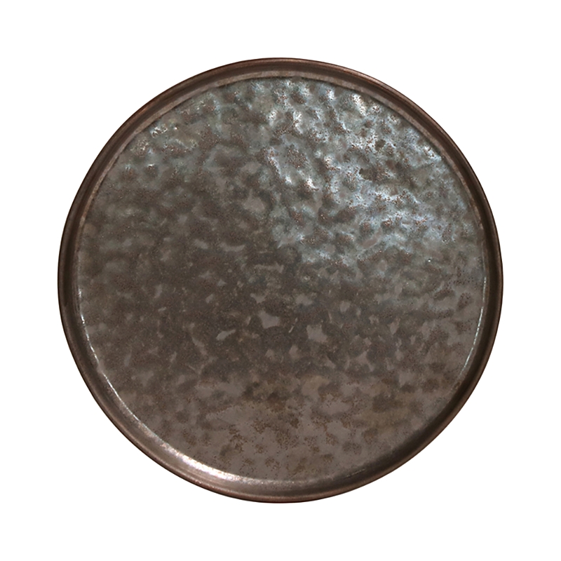 Costa Nova Lagoa Dark Metallic Bread & Butter Plate In Black