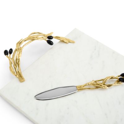 Olive Branch Cheese Board with Knife