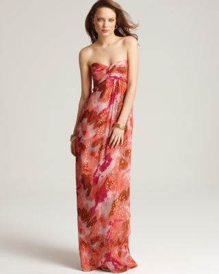 Nicole Miller New York Nicole Miller Sweetheart Strapless Foil Printed Gown  | Bloomingdale's Women