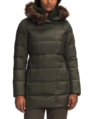 the north face brown puffer womens