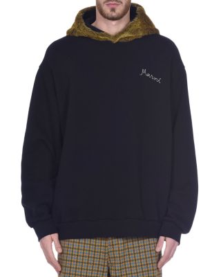 (正規店出品)MARNI FAUX FUR SWEAT HOODIE SPHERICAL GREEN Marni faux-fur Cotton Hoodie | Green | FARFETCH
