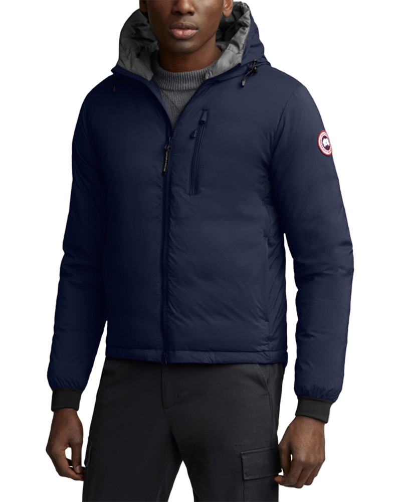 Canada Goose Lodge Hoody Packable Down Jacket in Atlantic Navy