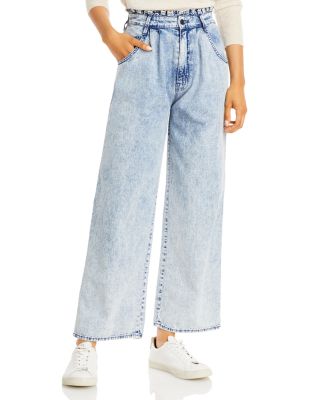 MOTHER The Ruffle Greaser Ankle Jeans 