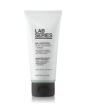 Lab Series Skincare For Men Oil Control Clay Cleanser + Mask 3.4 oz.