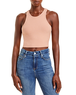 Free People Cropped Tank Top In Mauve