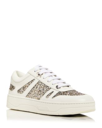 Jimmy Choo Women's Hawaii/F Star Embellished Trainer Sneakers 