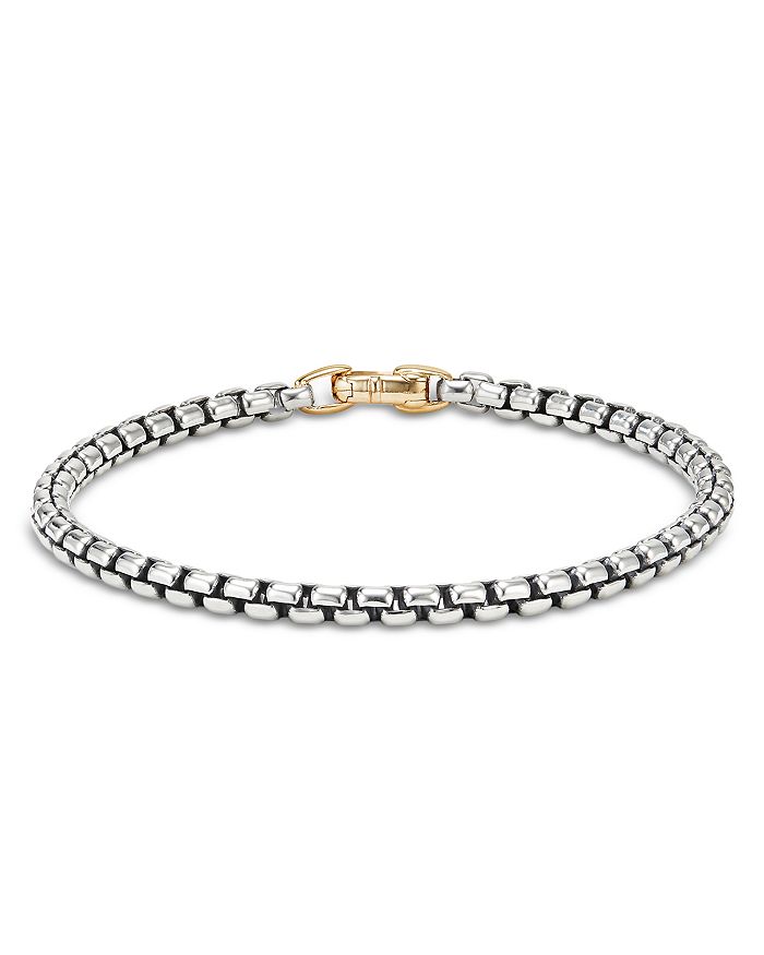 David Yurman - 14K Yellow Gold & Sterling Silver Bel Aire Rounded Box Link Bracelet