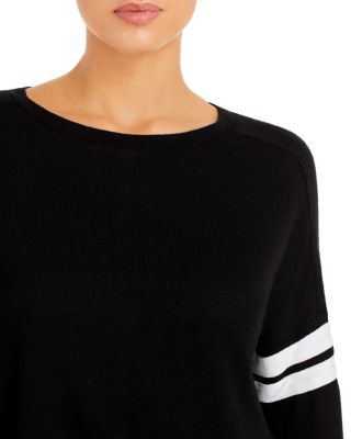 Stripe Sleeve Knit Sweatshirt - Exclusive