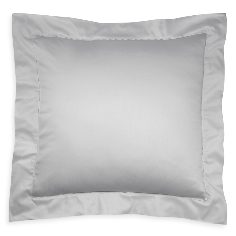 Frette Single Ajour Euro Sham In Gray Cliff