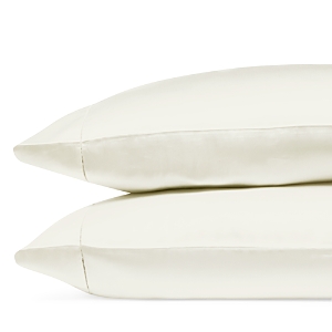 Shop Sferra Giza 45 Percale Standard Pillowcase, Pair In Ivory