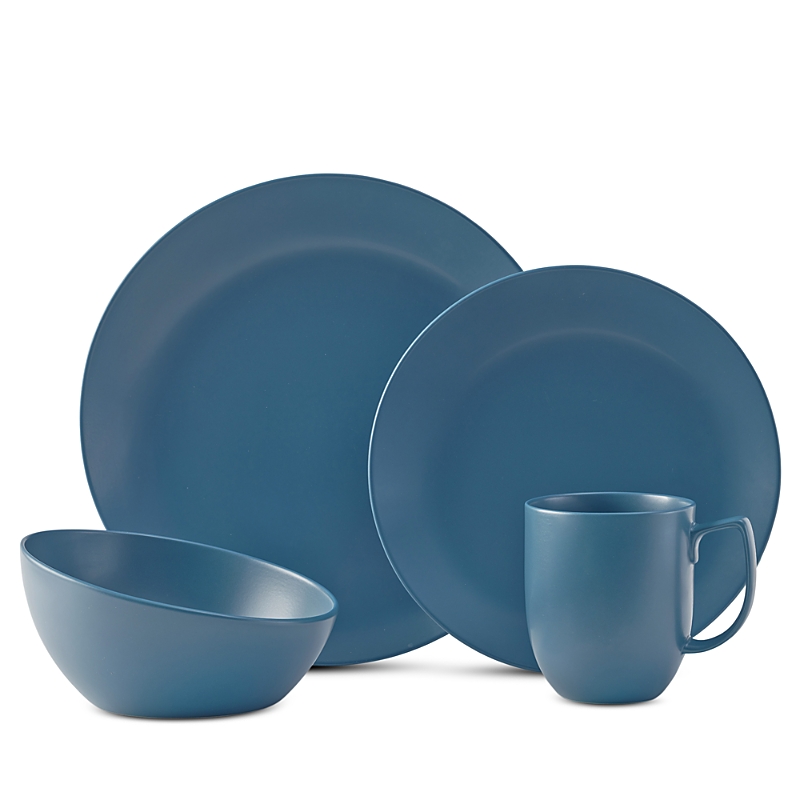Nambe Orbit Dinnerware 4 Piece Place Setting In Blue