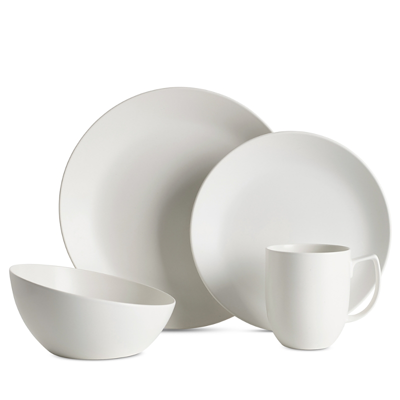 Nambe Orbit Dinnerware 4 Piece Place Setting In White