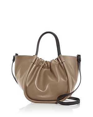 Proenza Schouler Small Ruched Leather Tote In Light Taupe