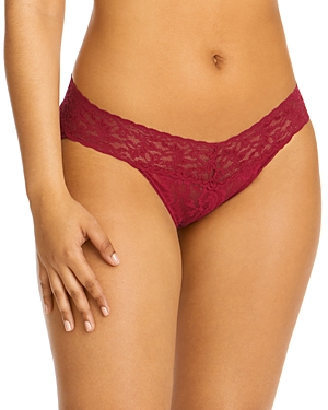 Hanky Panky Signature Lace V-kini In Cranberry
