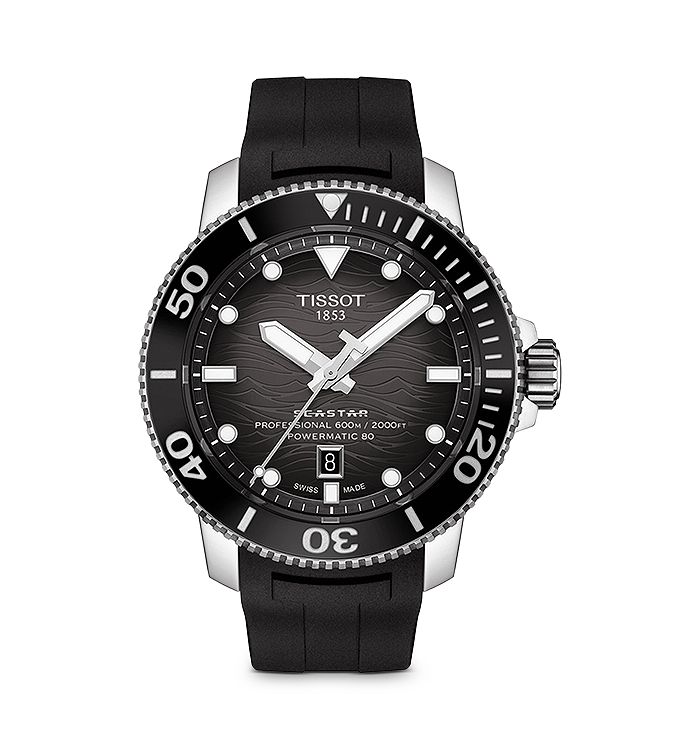 Shop Tissot Seastar 2000 Professional Watch, 46mm In Black/black