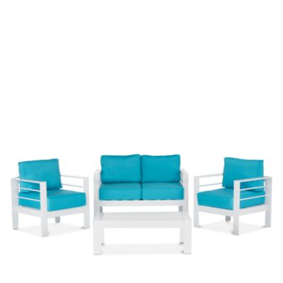Safavieh Nason 4 Piece Outdoor Living Set