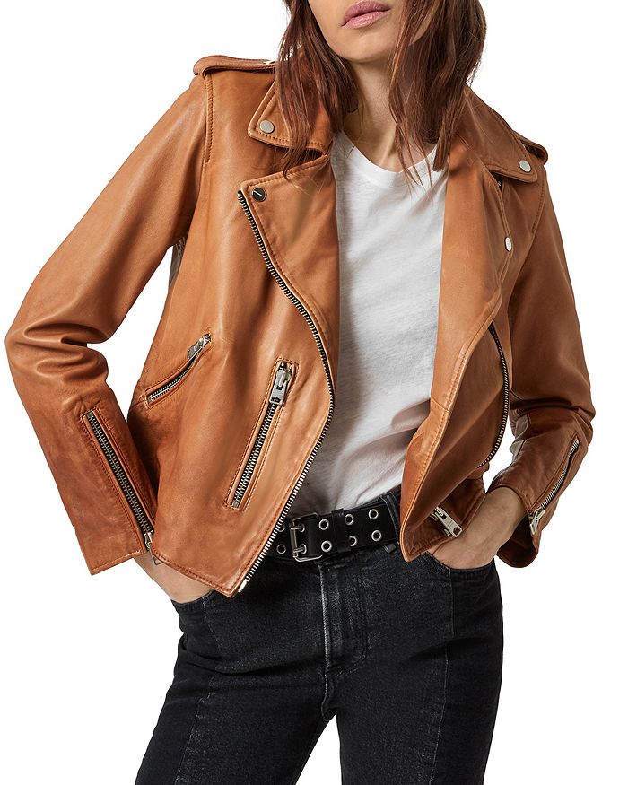 ALLSAINTS Fern Leather Biker Jacket | Bloomingdale's