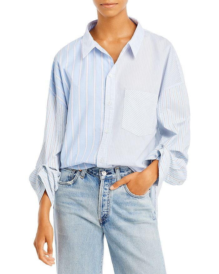 Citizens of Humanity Brinkley Mixed Stripe Shirt | Bloomingdale's