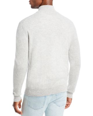 Dove Gray Cashmere Quarter-Zip Sweater - Exclusive