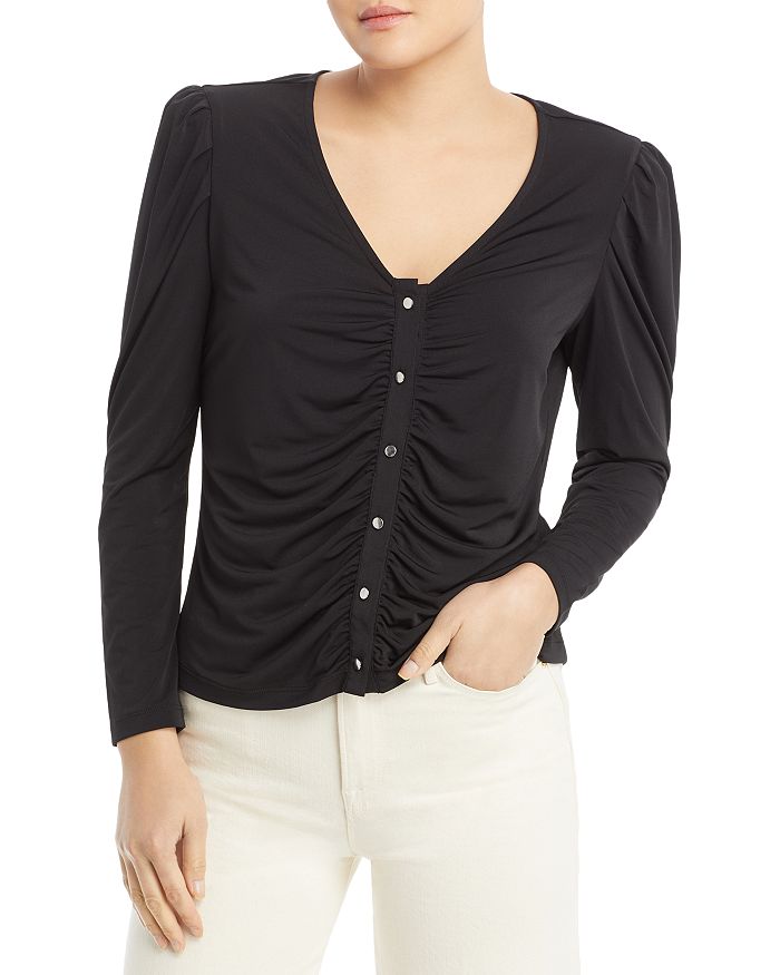 Single Thread Ruched Front Top | Bloomingdale's