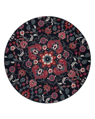 Kaleen Bitki BTK03 Round Area Rug, 5'3 x 5'3