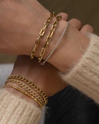 14K Yellow Gold Beaded Bracelet