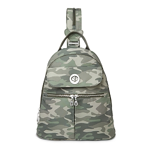 Baggallini Naples Convertible Backpack In Olive Camo