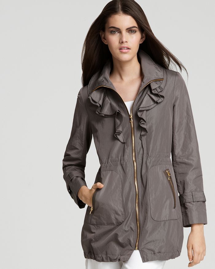 Tahari ruffle jacket store
