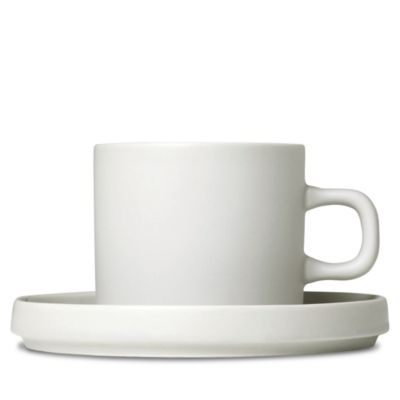 Pilar Coffee Cups with Saucers, Set of 2