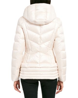 Nikki Shearling Trim Puffer Coat