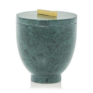 Kassatex Esmeralda Cotton Jar In Green Marble