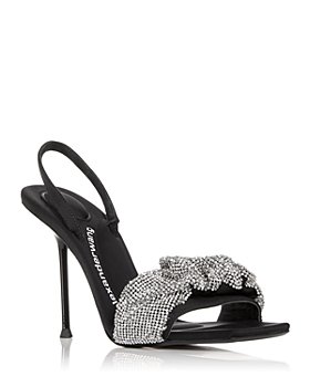 Alexander Wang - Women's Julie Scrunchie Embellished Slingback High Heel Sandals